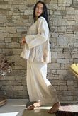 Santos Cotton Zahra Embroidered Smock Stone /10=